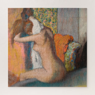 Edgar Degas - After the Bath, Woman Wiping Neck Jigsaw Puzzle
