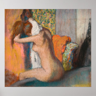 Edgar Degas - After the Bath, Woman Wiping Neck Poster