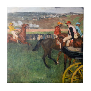 Edgar Degas - At the Races Ceramic Tile