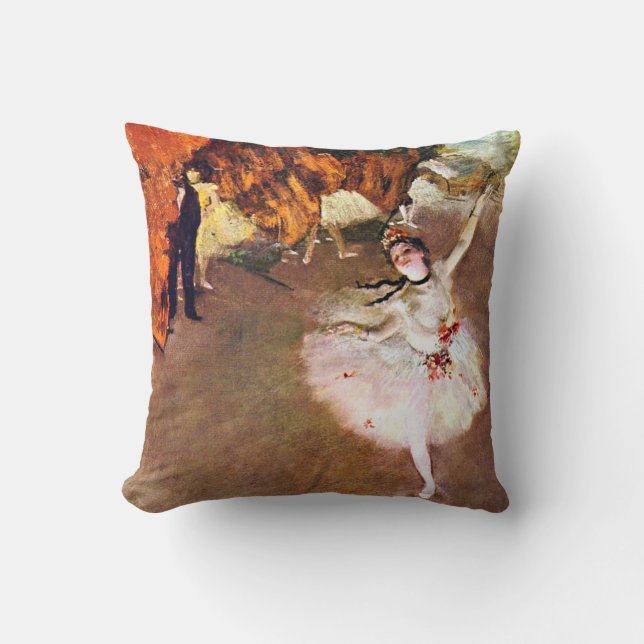 Edgar Degas - Ballerina painting Cushion (Front)