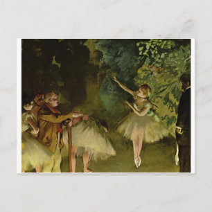 Edgar Degas - Ballet 1875 Dancer Dance girls tutu Postcard