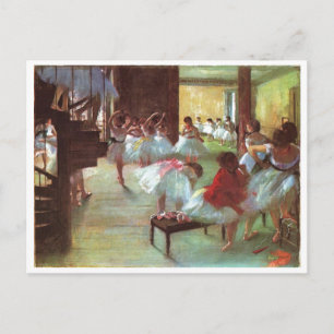 Edgar Degas - Ballet 1879-80 Shoe Stair Dancer Oil Postcard