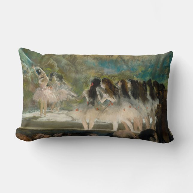 Edgar Degas - Ballet at the Paris Opera Lumbar Cushion (Front)