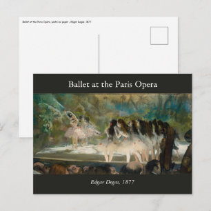 Edgar Degas - Ballet at the Paris Opera Postcard