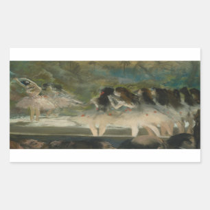 Edgar Degas – Ballet at the Paris Opera Rectangular Sticker