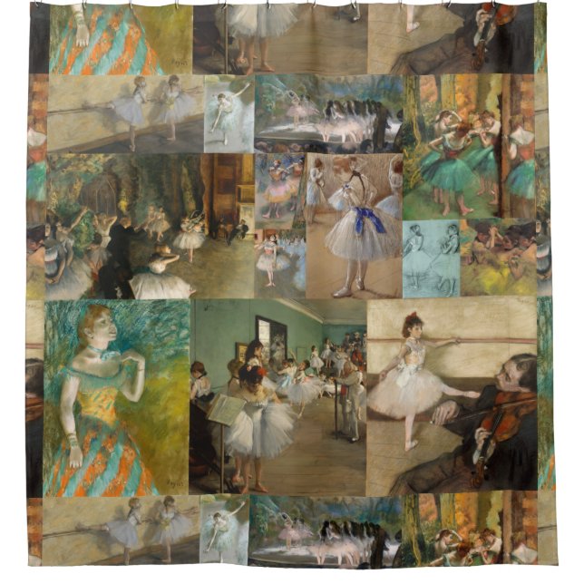 Edgar Degas Ballet Dancers Paintings and Drawings Shower Curtain (Front)