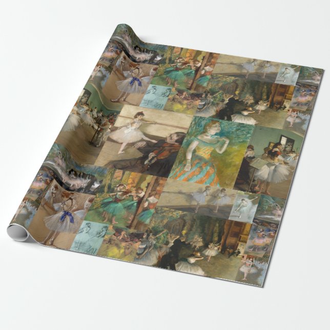 Edgar Degas Ballet Dancers Paintings and Drawings Wrapping Paper (Unrolled)