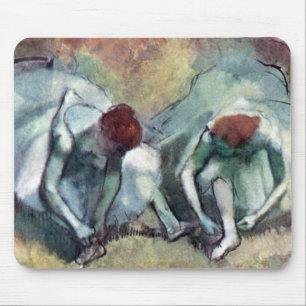 Edgar Degas - Ballet Dancers Tying Shoes Mouse Pad