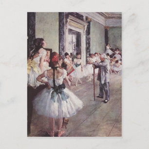 Edgar Degas Ballet Lesson Postcard