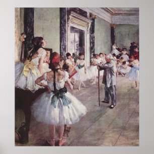 Edgar Degas Ballet Lesson Poster