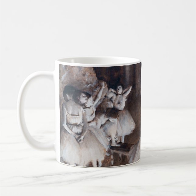 Edgar Degas - Ballet Rehearsal on Stage Coffee Mug (Left)