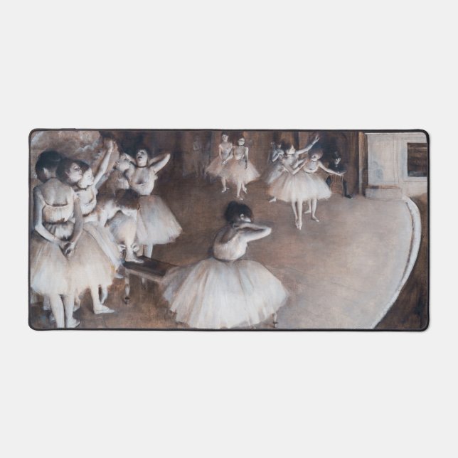 Edgar Degas - Ballet Rehearsal on Stage Desk Mat (Front)