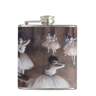Edgar Degas - Ballet Rehearsal on Stage Hip Flask