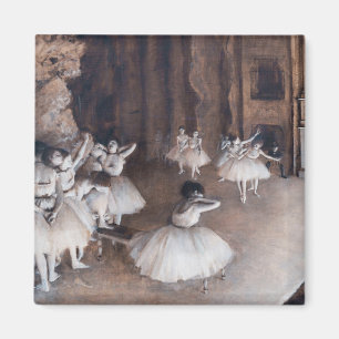 Edgar Degas - Ballet Rehearsal on Stage Magnet