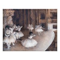 Edgar Degas - Ballet Rehearsal on Stage