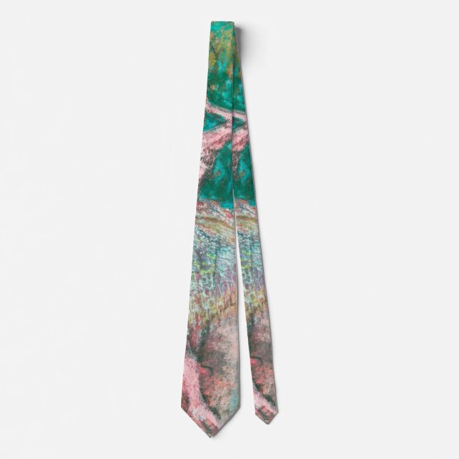 Edgar Degas Ballet Scene Impressionist Art Tie (Front)