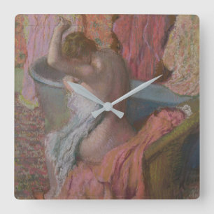 Edgar Degas   Bather Square Wall Clock