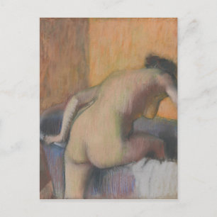 Edgar Degas Bather Stepping into a Tub Postcard
