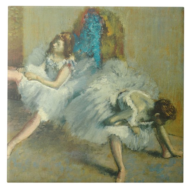 Edgar Degas | Before the Ballet, 1890-1892 Tile (Front)