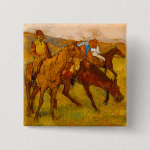 Edgar Degas Before the Race 15 Cm Square Badge