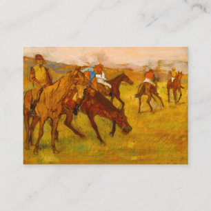 Edgar Degas Before the Race Enclosure Card