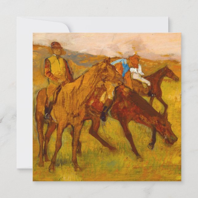 Edgar Degas Before the Race Invitation (Front)