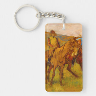 Edgar Degas Before the Race Key Ring