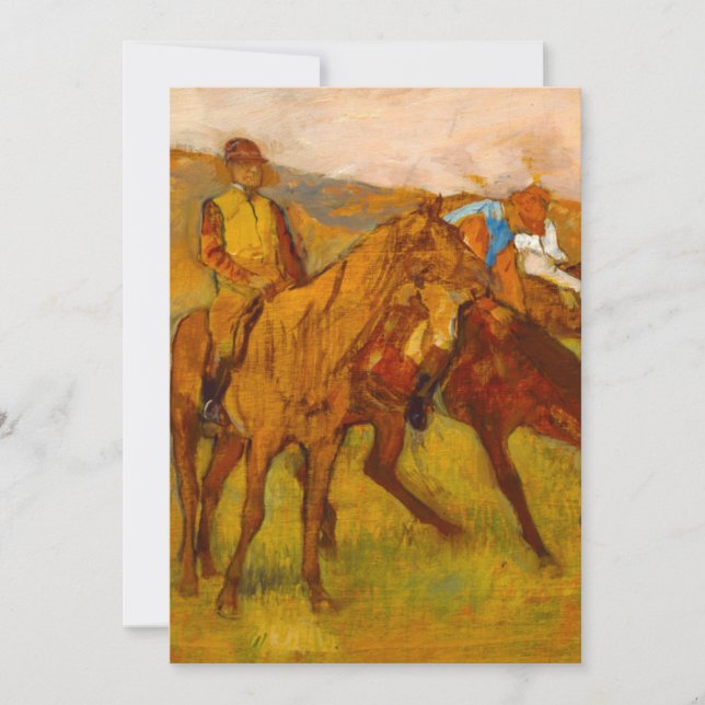 Edgar Degas Before the Race Save The Date (Front)