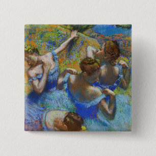 Edgar Degas - Blue Dancers 15 Cm Square Badge