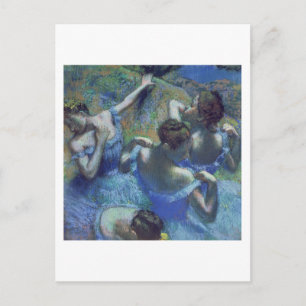 Edgar Degas Blue Dancers, c.1899 Postcard