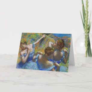 Edgar Degas - Blue Dancers Card
