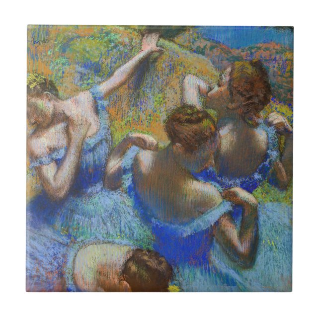 Edgar Degas - Blue Dancers Ceramic Tile (Front)