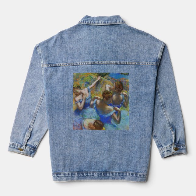 Edgar Degas - Blue Dancers Denim Jacket (Back)