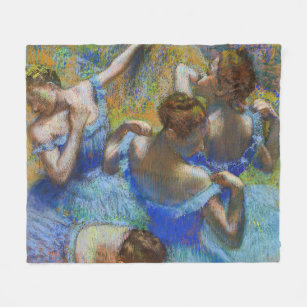 Edgar Degas - Blue Dancers Fleece Blanket