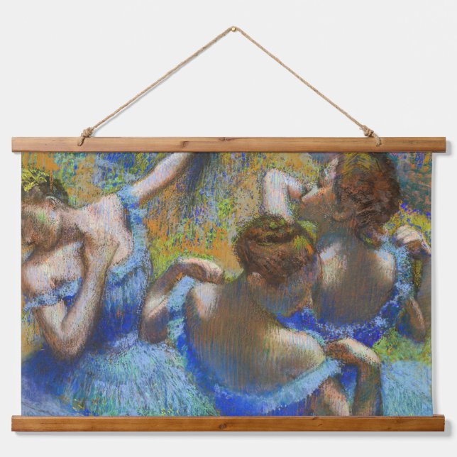 Edgar Degas - Blue Dancers Hanging Tapestry (Front)