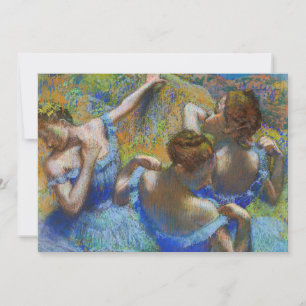 Edgar Degas - Blue Dancers Invitation