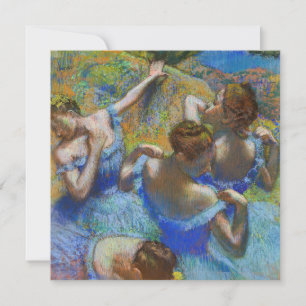 Edgar Degas - Blue Dancers Invitation
