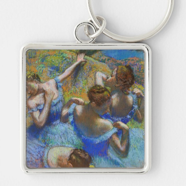Edgar Degas - Blue Dancers Key Ring (Front)