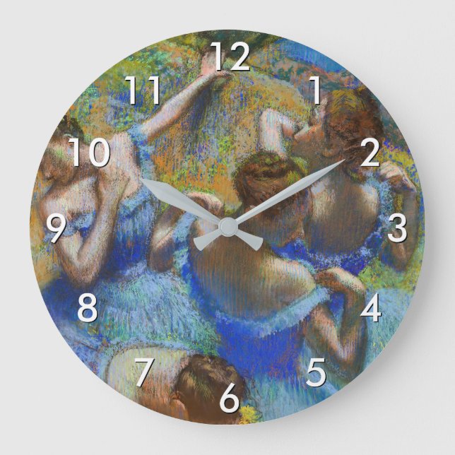 Edgar Degas - Blue Dancers Large Clock (Front)
