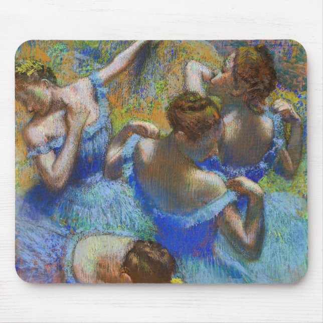 Edgar Degas - Blue Dancers Mouse Pad (Front)