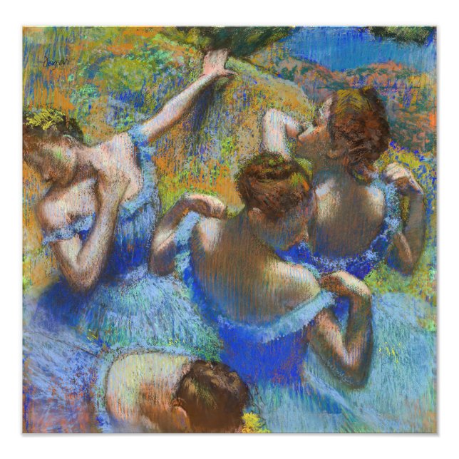 Edgar Degas - Blue Dancers Photo Print (Front)