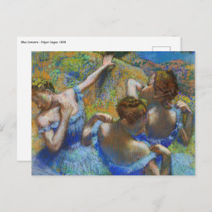 Edgar Degas - Blue Dancers Postcard
