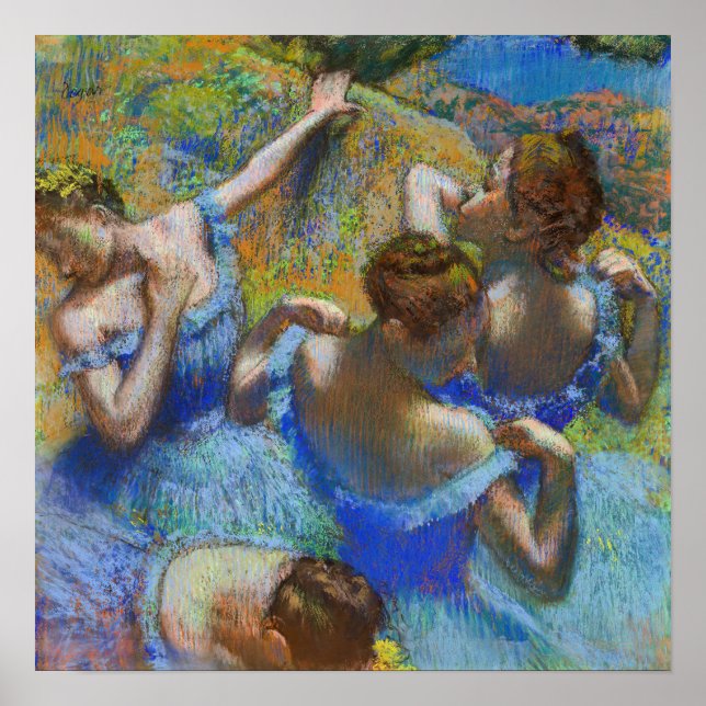 Edgar Degas - Blue Dancers Poster (Front)