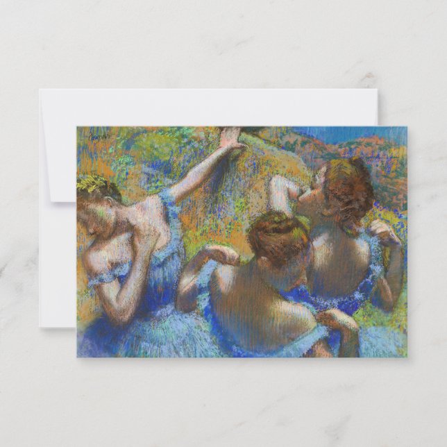 Edgar Degas - Blue Dancers Thank You Card (Front)