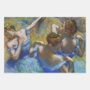 Edgar Degas - Blue Dancers Wrapping Paper Sheet