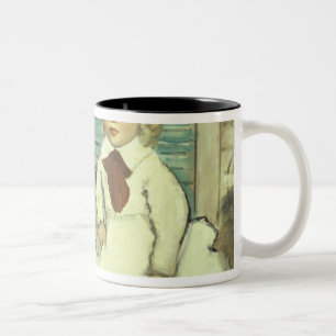 Edgar Degas   Comte Le Pic and his Sons Two-Tone Coffee Mug