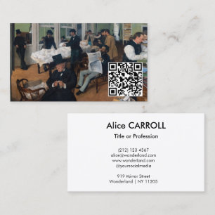 Edgar Degas - Cotton Office New Orleans - QR Code Business Card