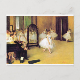 Edgar Degas - Dance Class Postcard