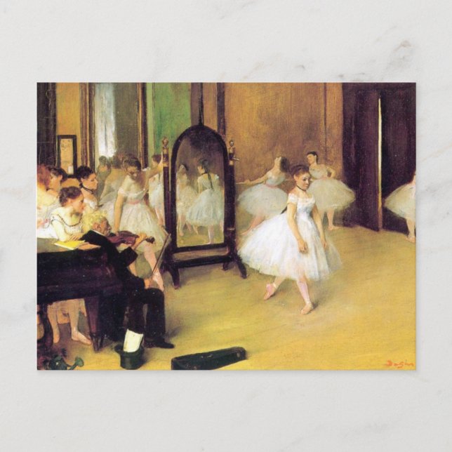 Edgar Degas - Dance Class Postcard (Front)