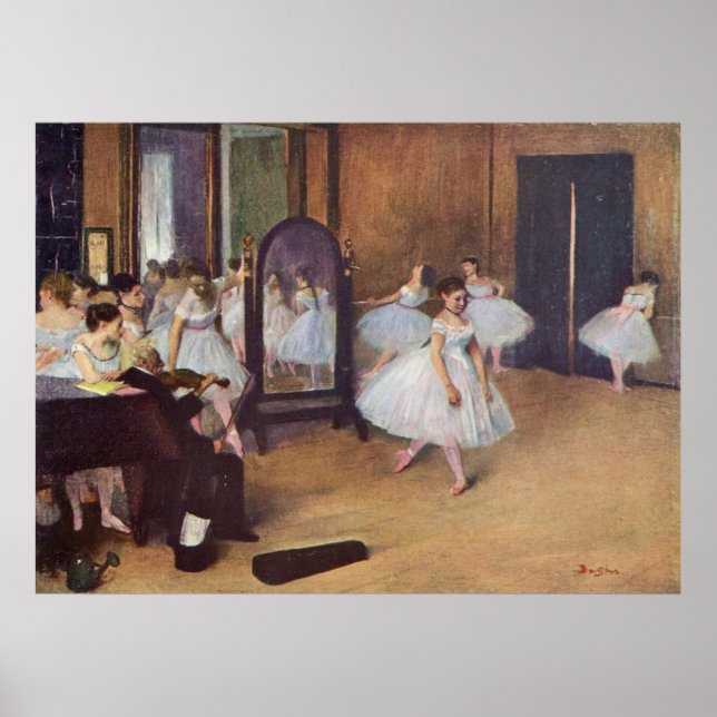 Edgar Degas - Dance Hall 1872 dancer ballerina oil Poster (Front)